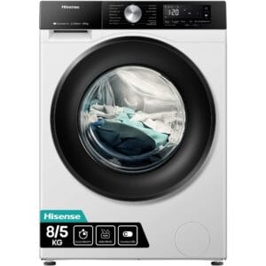 Hisense Wd3s8043bw3 - Was-droogcombinatie - 8 Kg Wassen - 5 Kg Drogen - 1400 Tpm - Stoomfunctie . Nieuw (outlet)