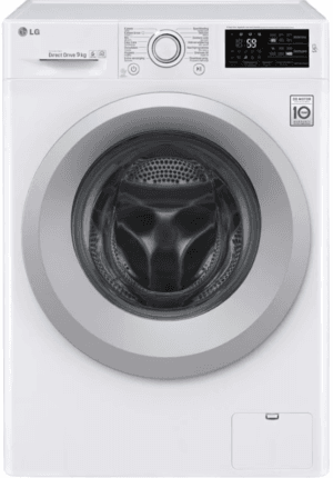 Lg F4j5vn4w - Wasmachine - 9 Kg - 1400 Tpm - Direct Drive - Wit . Tweedehands (Refurbished)