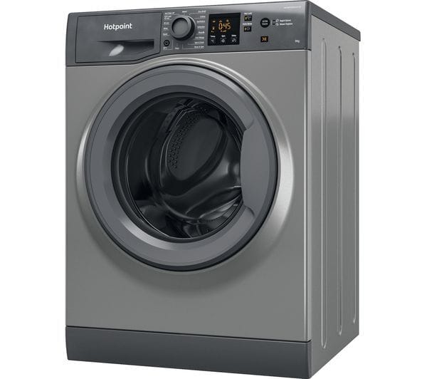 Hotpoint Nswr 963c Gk - Wasmachine - 9 Kg - 1600 Tpm - Koolborstelloos - Energieklasse D - Grafiet . Tweedehands (Refurbished)